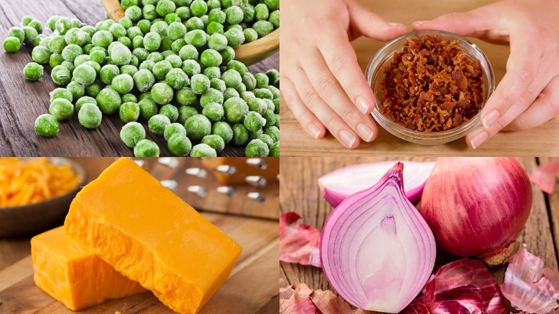 Nguyên liệu món ăn salad đậu hà lan