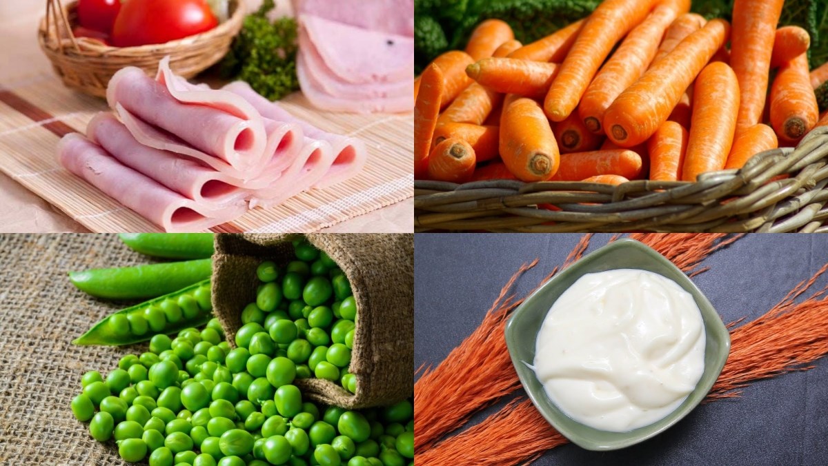 Nguyên liệu món ăn salad nga