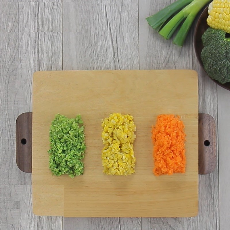 Bước 1 Sơ chế các loại nguyên liệu Sushi chay cơm trộn rau củ