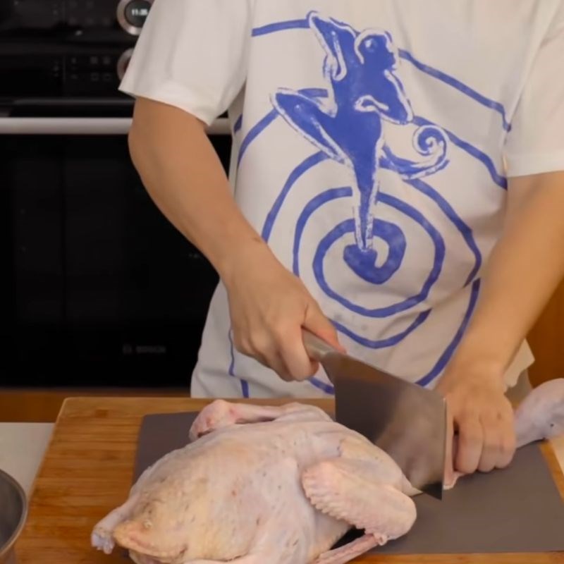 Bước 1 Sơ chế ngan Bún ngan măng khô