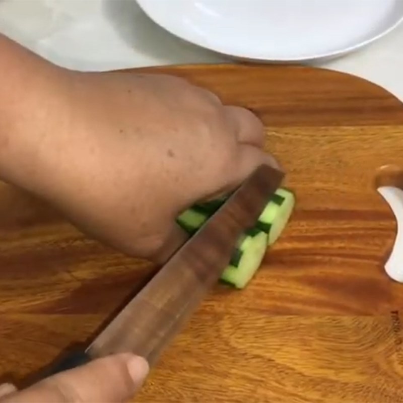 Bước 1 Sơ chế nguyên liệu Khô cá lóc chiên giấm đường