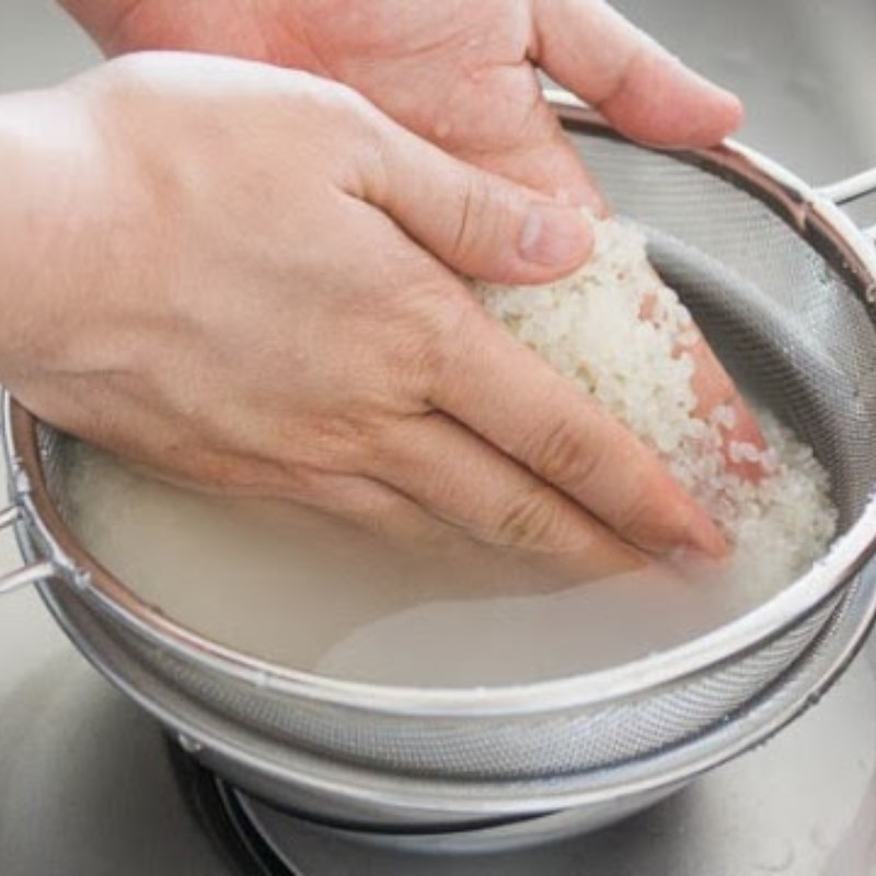 Bước 1 Sơ chế nguyên liệu Cháo gà nấu bằng nồi cơm điện Cuckoo