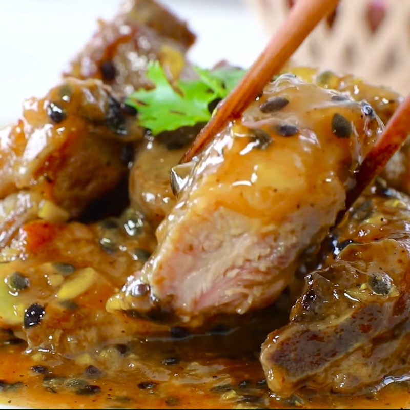 Bước 5 Thành phẩm Sườn rim chanh dây