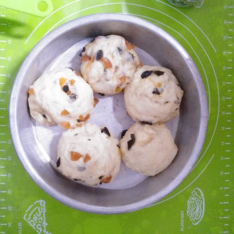 Bước 3 Tạo hình bánh và ủ bột lần 2 Bánh mì mứt trái cây sấy khô