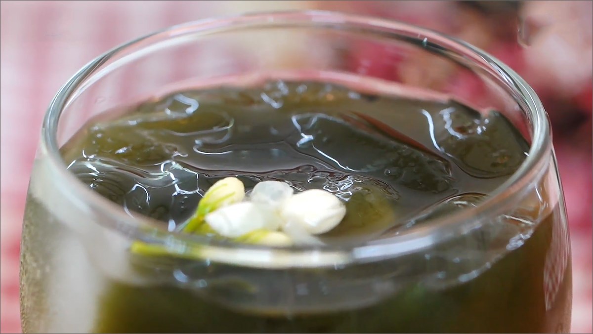 Thạch găng từ lá tươi