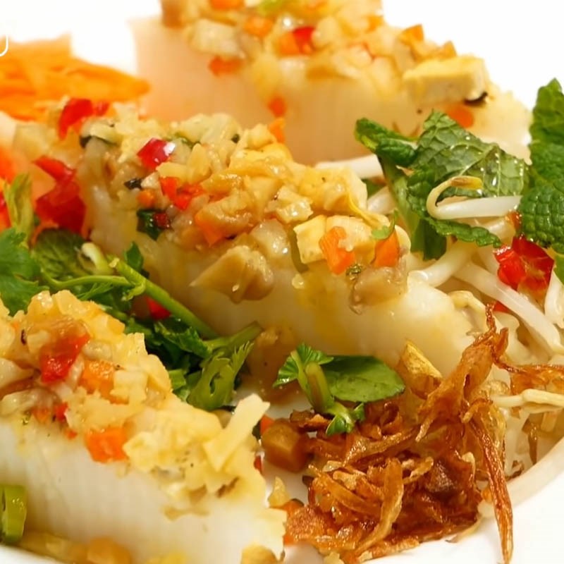 Bước 7 Thành phẩm Bánh đúc chay kiểu miền Nam