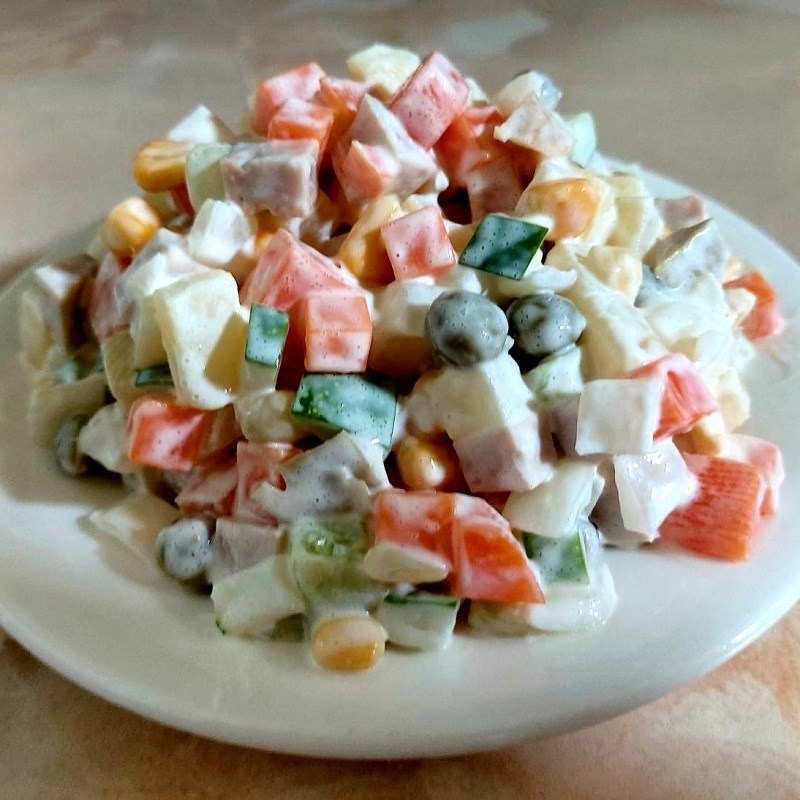 Bước 4 Thành phẩm Salad Nga