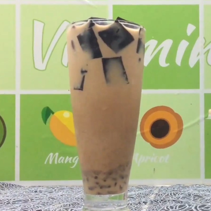 Bước 6 Thành phẩm Trà sữa đậu đỏ sương sáo