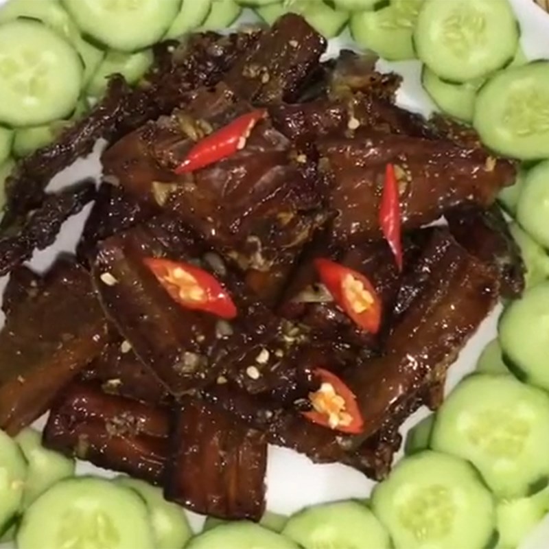Bước 4 Thành phẩm Khô cá lóc chiên giấm đường
