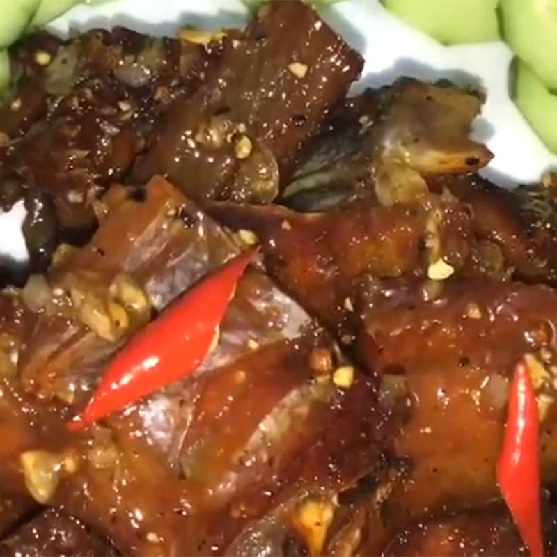 Bước 4 Thành phẩm Khô cá lóc chiên giấm đường