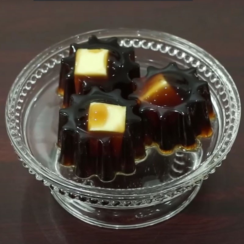 Bước 3 Thành phẩm Thạch rau câu phô mai cà phê