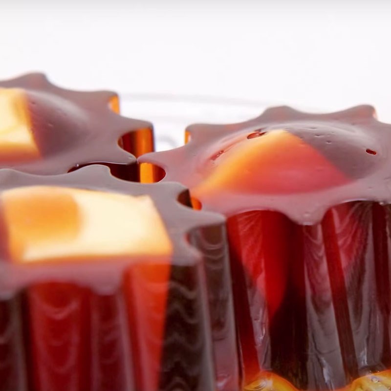 Bước 3 Thành phẩm Thạch rau câu phô mai cà phê