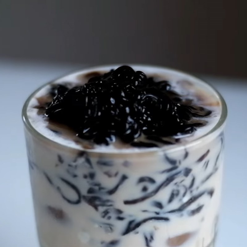 Bước 4 Thành phẩm Trà sữa sương sáo bằng bột béo