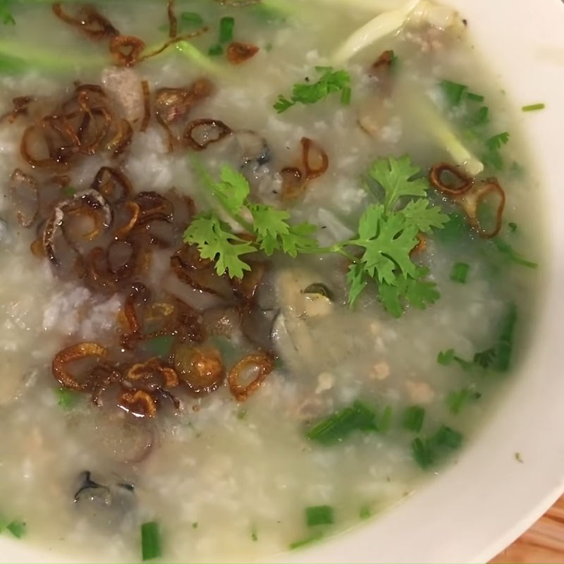 Bước 6 Thành phẩm Cháo hàu thịt băm