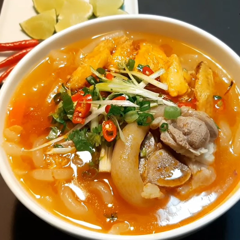 Bước 6 Thành phẩm Bánh canh cua giò heo