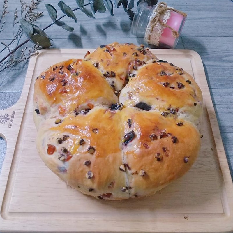 Bước 5 Thành phẩm Bánh mì mứt trái cây sấy khô