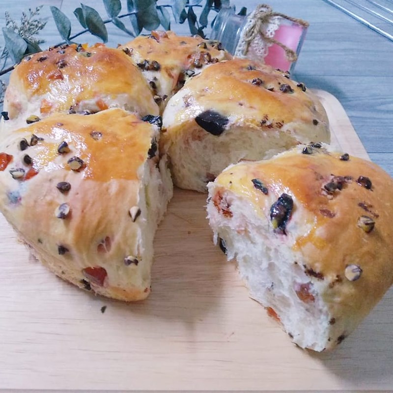 Bước 5 Thành phẩm Bánh mì mứt trái cây sấy khô