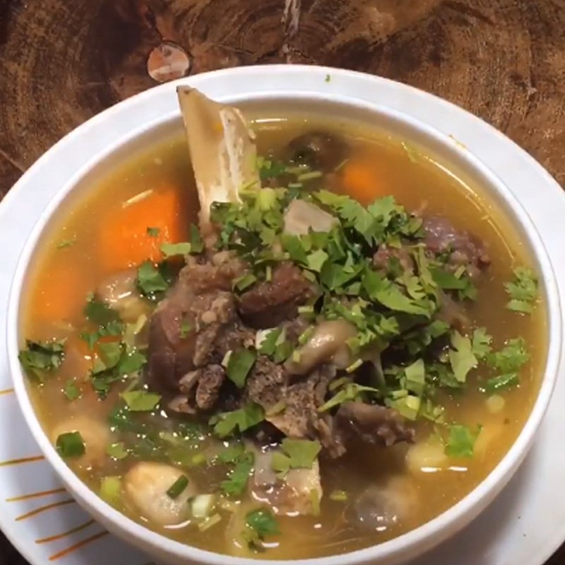 Bước 5 Thành phẩm Cháo sườn bò đậu xanh