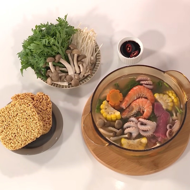Bước 5 Thành phẩm Lẩu bạch tuộc nấu hải sản