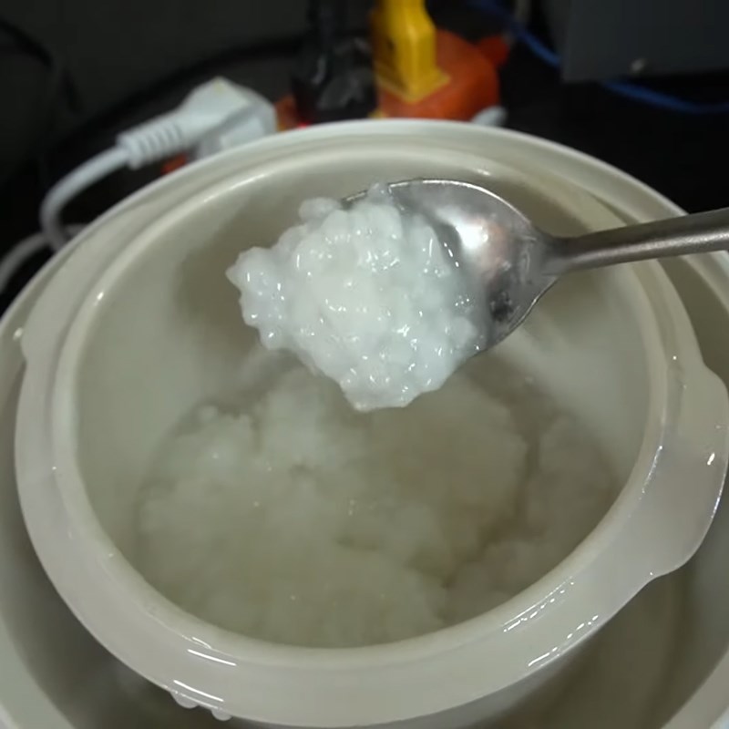 Bước 3 Thành phẩm Cháo trắng ăn dặm bằng nồi nấu cháo