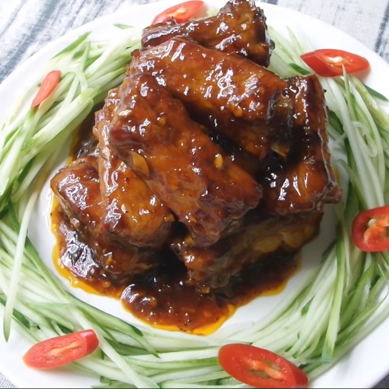 Bước 5 Thành phẩm Sườn rim mật ong
