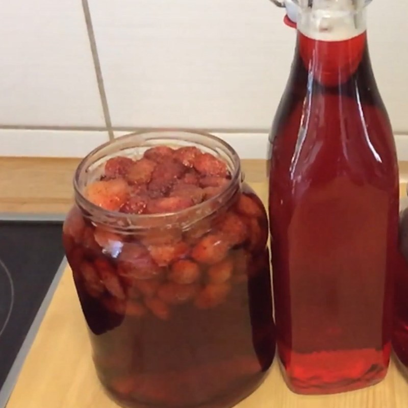 Bước 4 Thành phẩm Siro dâu tây