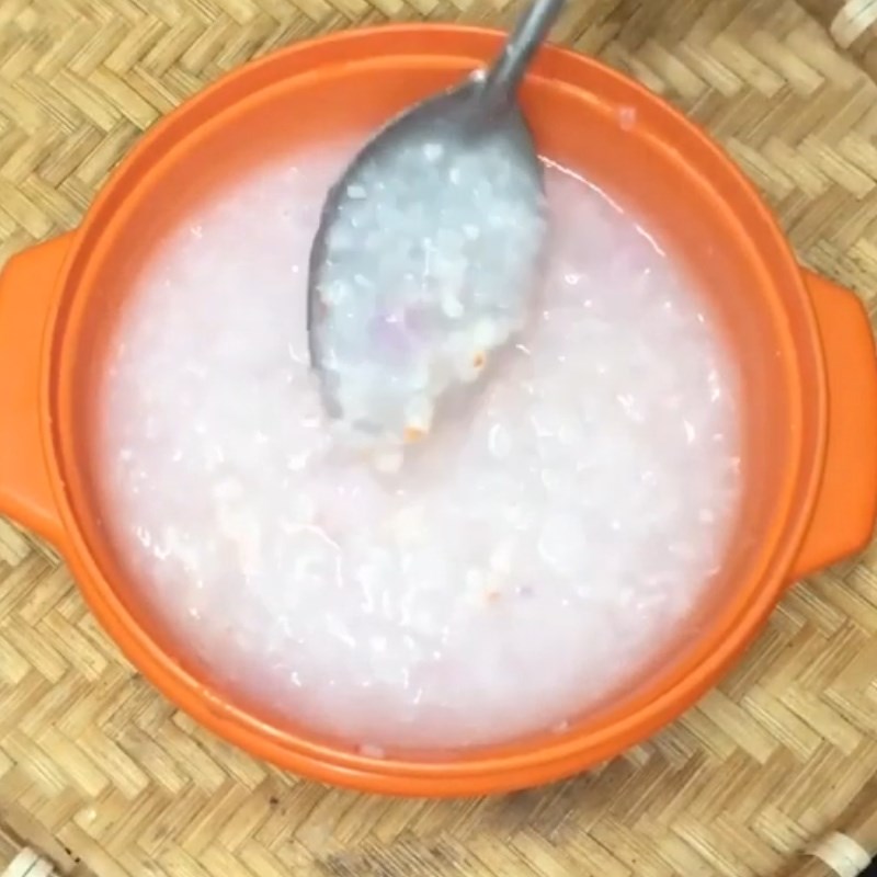 Bước 4 Thành phẩm Cháo tôm khoai mỡ