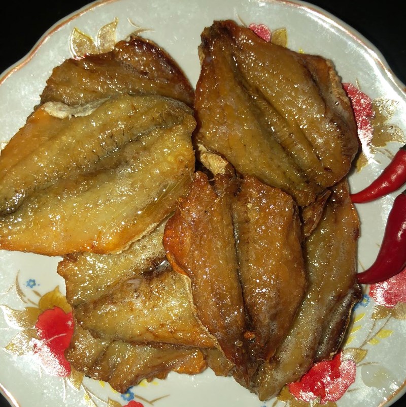 Bước 3 Thành phẩm Khô cá chỉ vàng 1 nắng chiên giòn