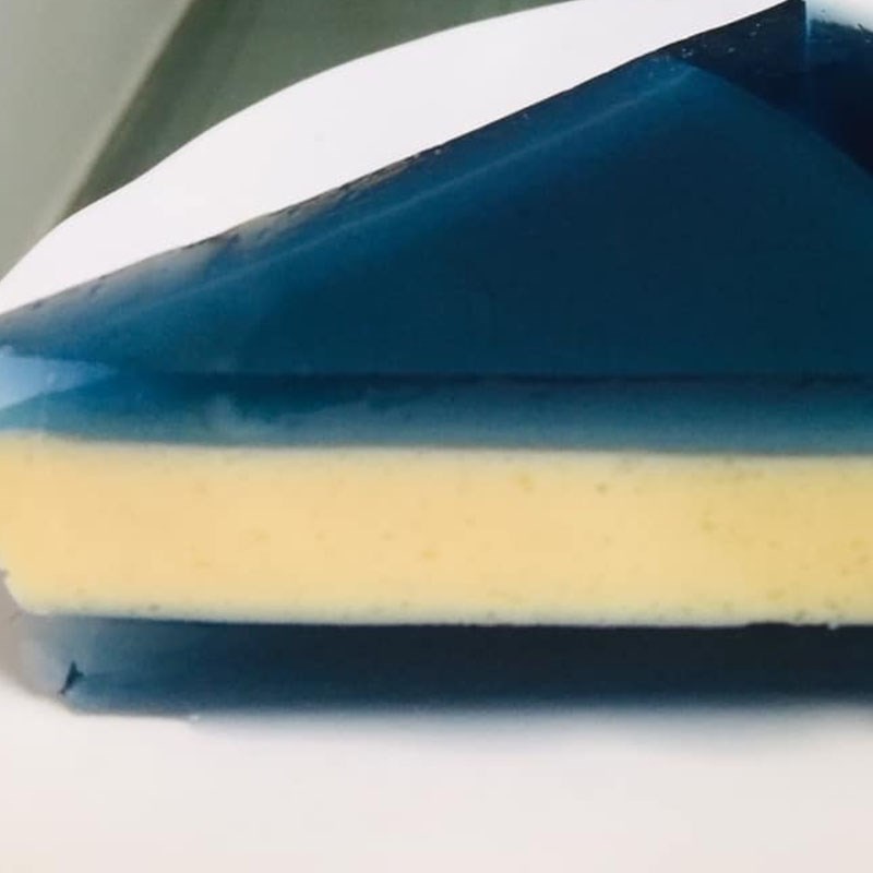 Bước 5 Thành phẩm Rau câu phô mai đậu biếc