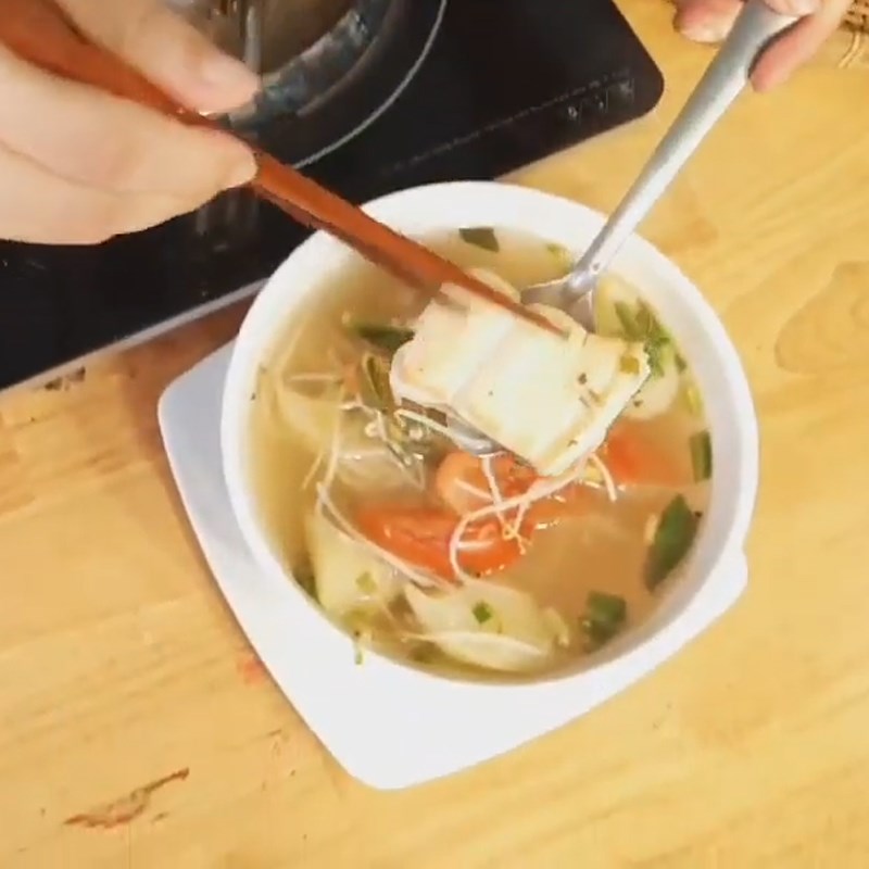 Bước 4 Thành phẩm Canh chua khô cá dứa dọc mùng