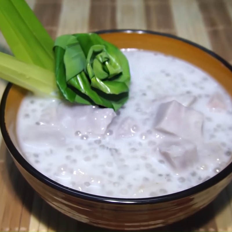 Bước 4 Thành phẩm Chè khoai môn bột báng