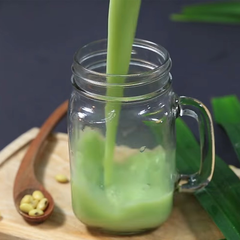 Bước 5 Thành phẩm Sữa đậu nành lá dứa
