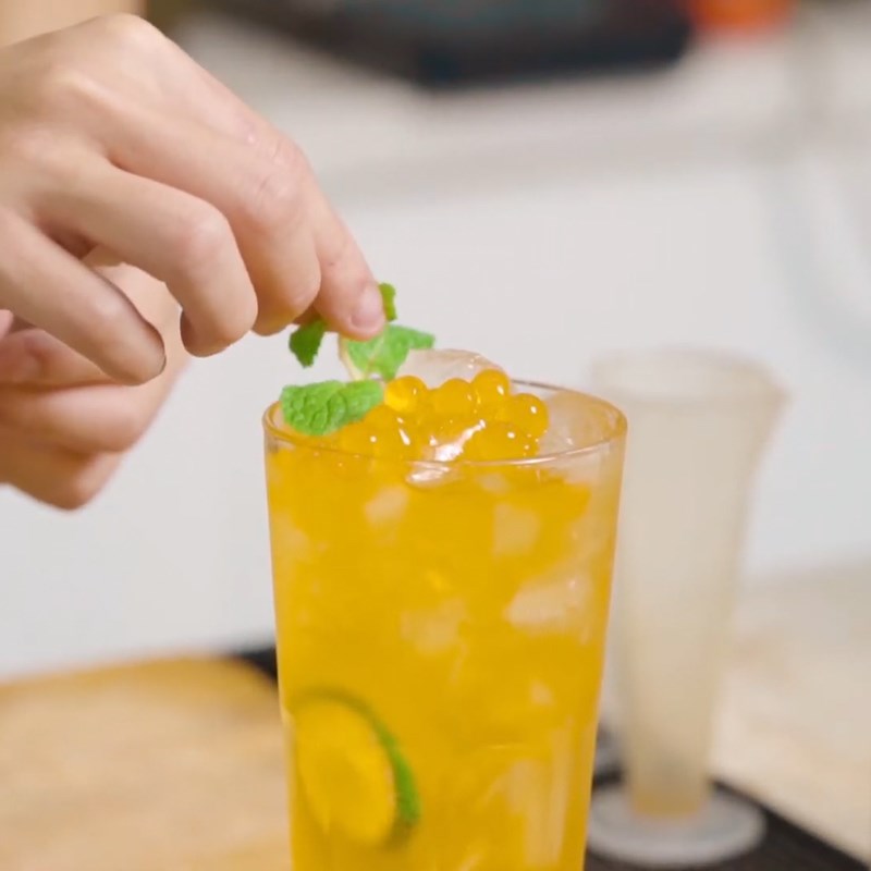 Bước 3 Thành phẩm Trà chanh đào