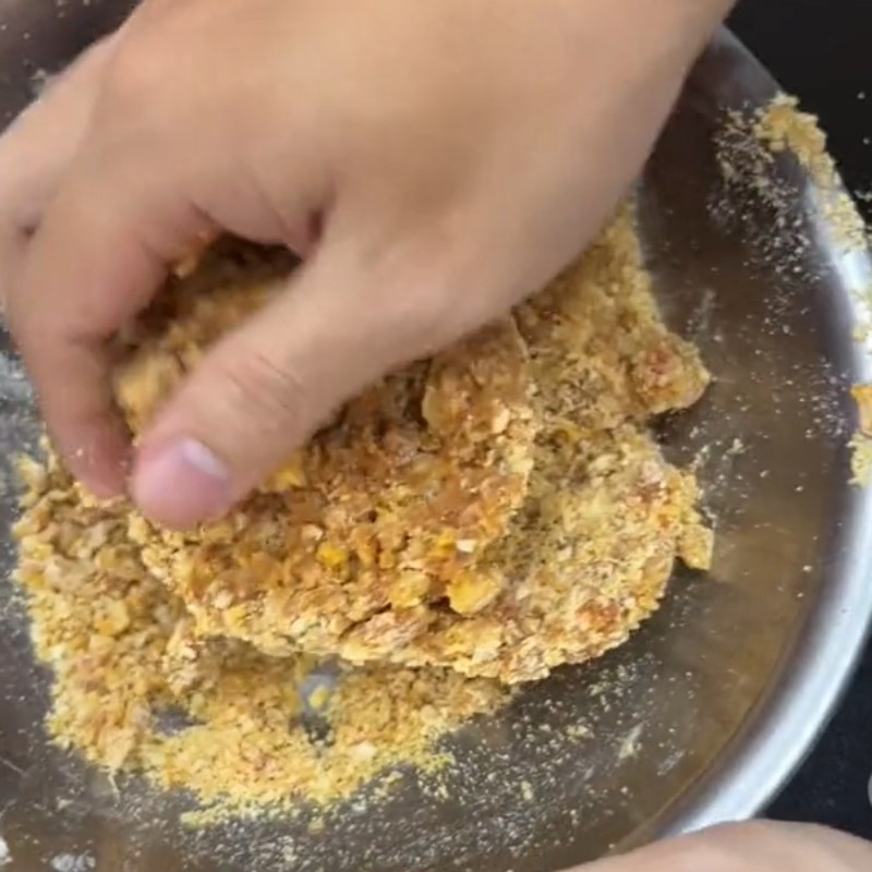 Bước 2 Trộn bột Bánh chao từ bánh trung thu