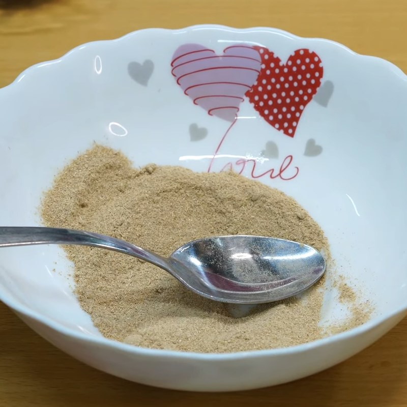 Bước 1 Trộn hỗn hợp ướp Khô cá tra chay (khô lăn phồng chay)