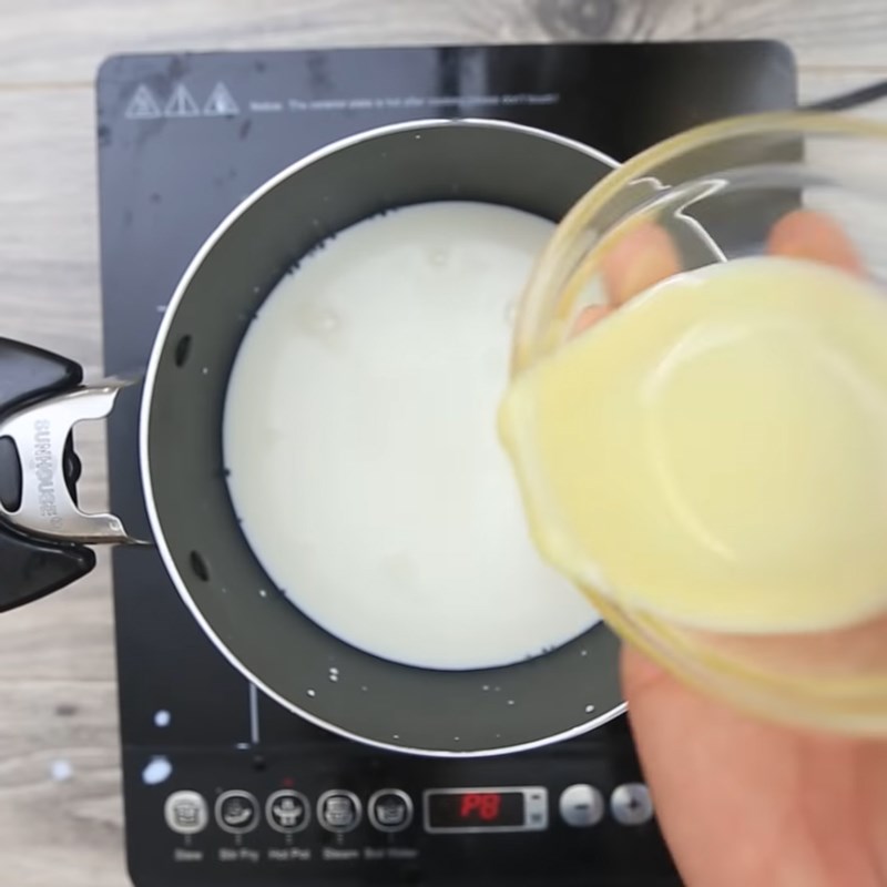 Bước 2 Ủ trà Trà sữa sương sáo