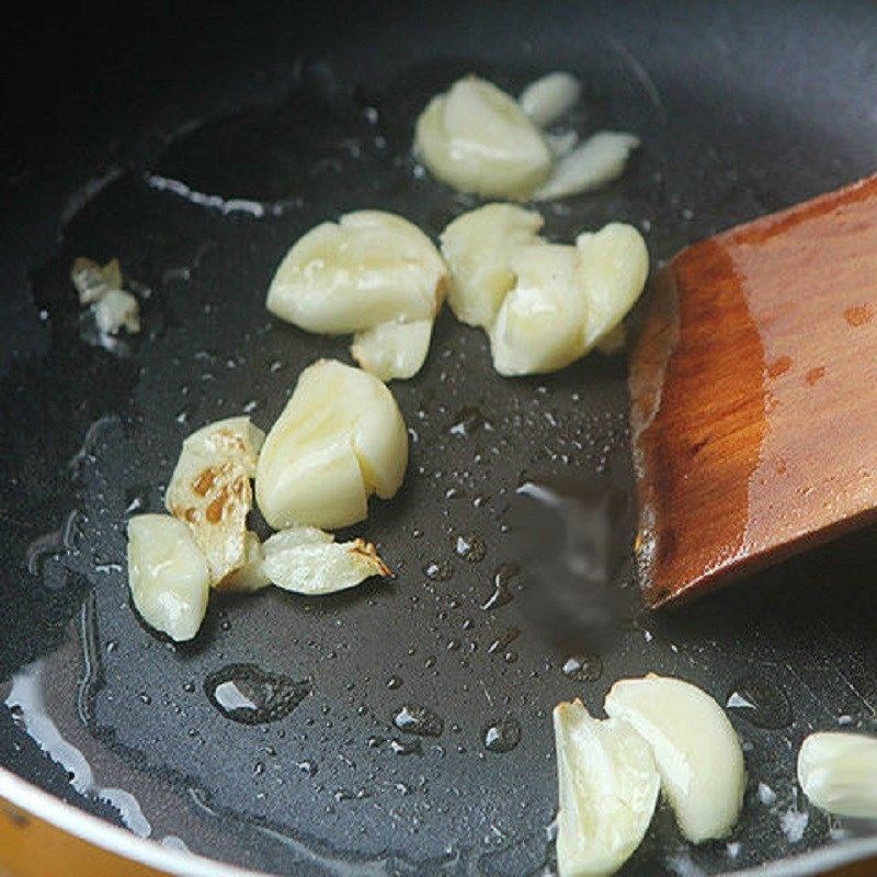Bước 3 Xào rau đọt choại với tỏi Rau đọt choại xào tỏi