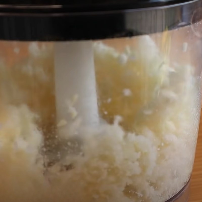 Bước 1 Xay mứt bí Bánh chao