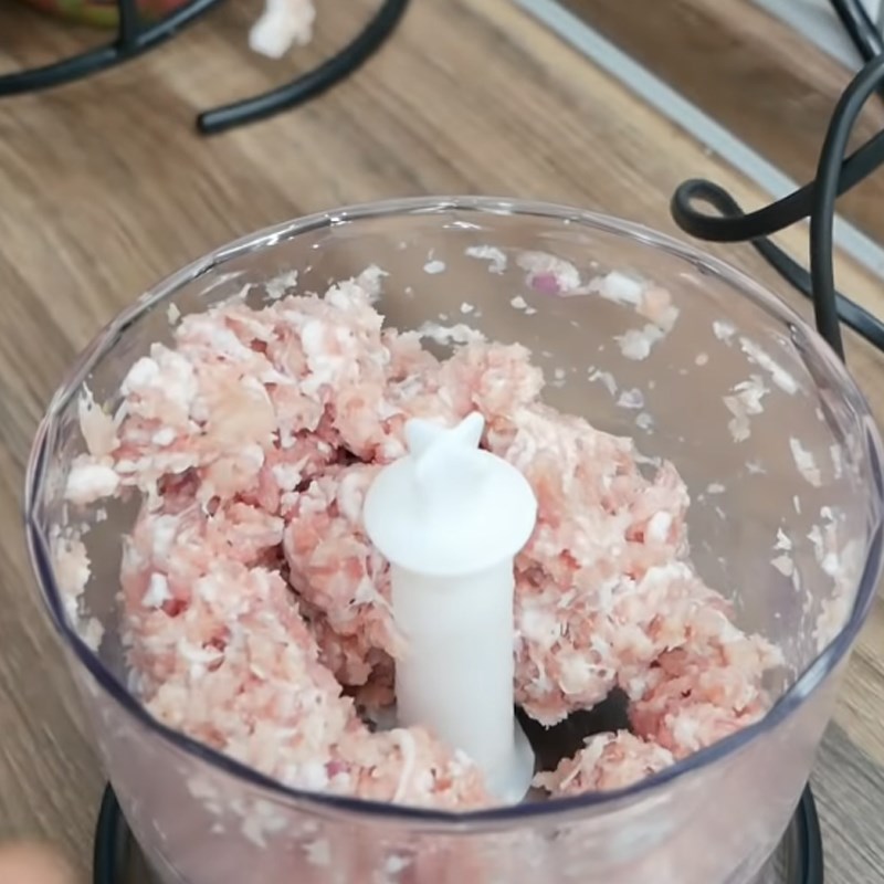 Bước 3 Xay thịt Cháo sườn bằng nồi áp suất