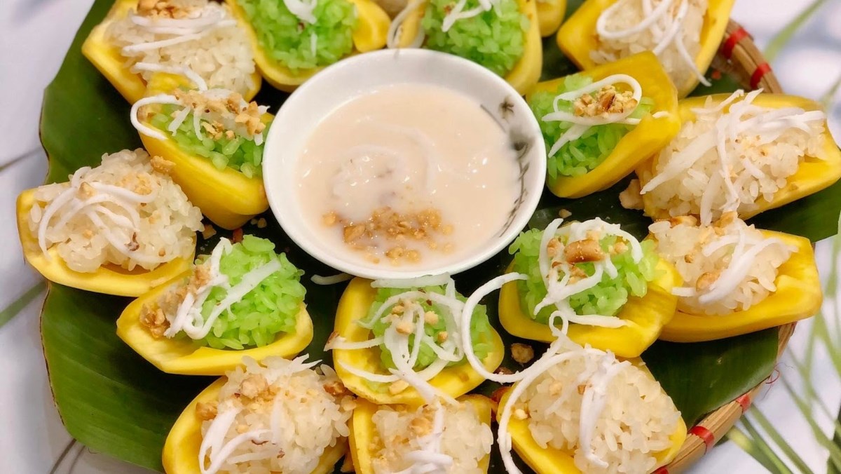 Xôi mít nấu bằng nồi cơm điện tử