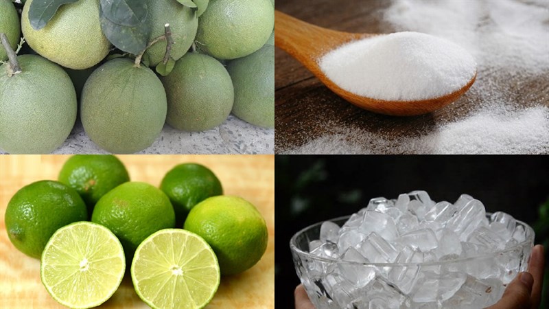Nguyên liệu món ăn nước ép bưởi