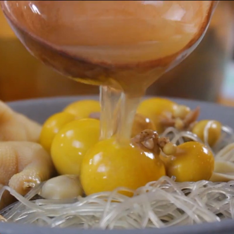 Bước 3 Hoàn thành Miến chân gà trứng non