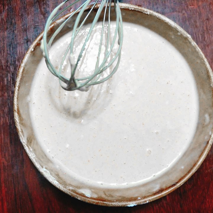 Bước 2 Pha bột Cá cơm chay