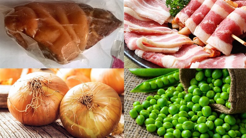 Nguyên liệu món ăn 3 cách làm súp đậu hà lan