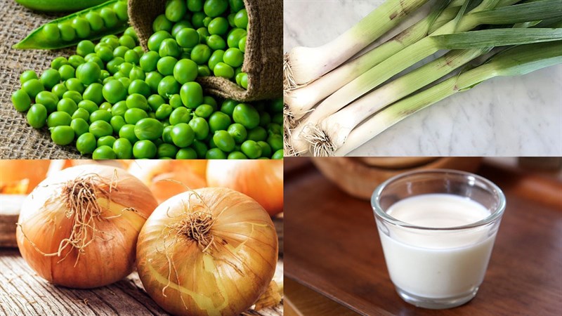 Nguyên liệu món ăn 3 cách làm súp đậu hà lan