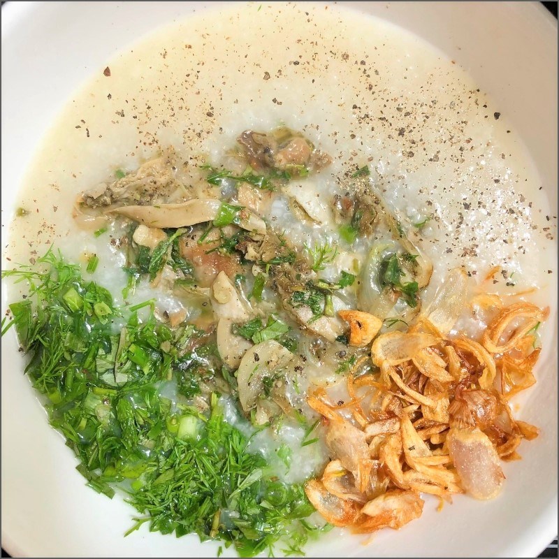 Bước 4 Thành phẩm Cháo trai