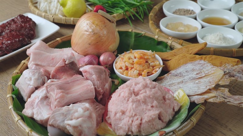Nguyên liệu món ăn hủ tiếu mì