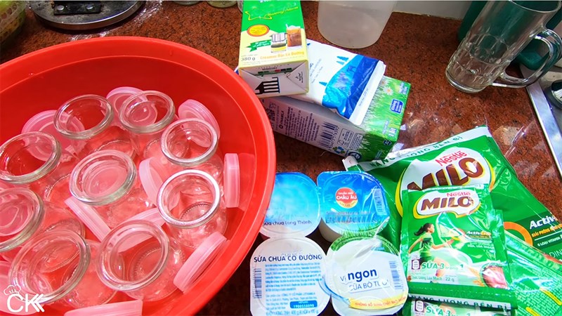 Nguyên liệu món ăn sữa chua milo