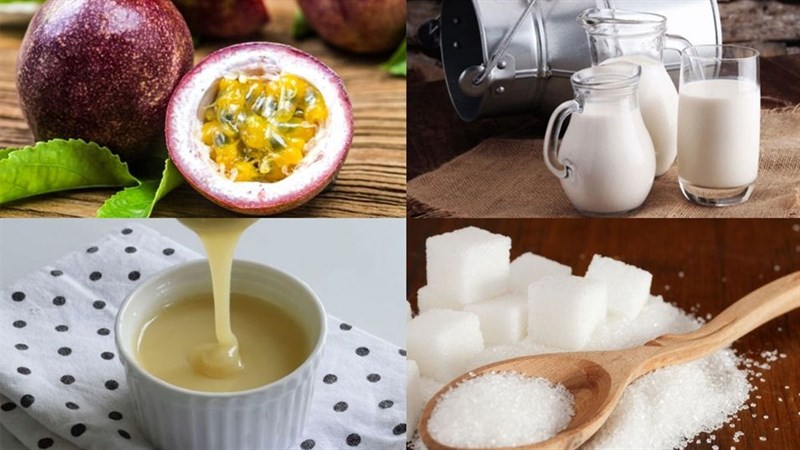 Nguyên liệu món ăn sinh tố chanh dây - chanh leo