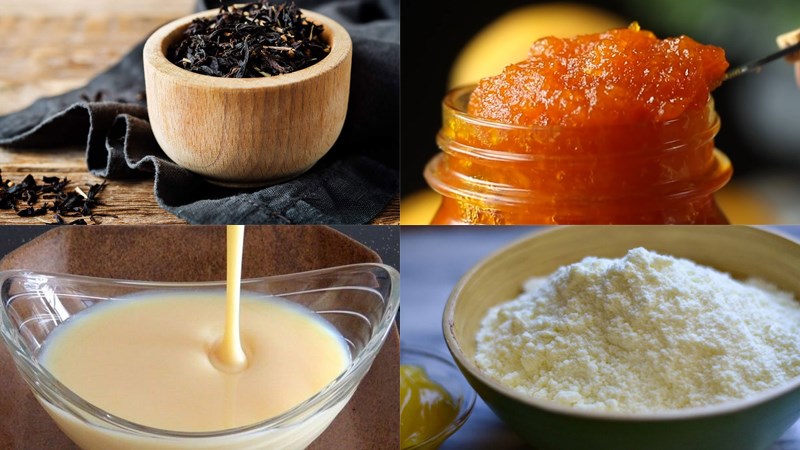 Nguyên liệu món ăn trà sữa xoài